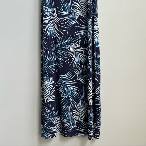A Pea In The Pod One Shoulder Maxi Maternity Dress Jersey Stretch Tropical - Picture 6 of 7
